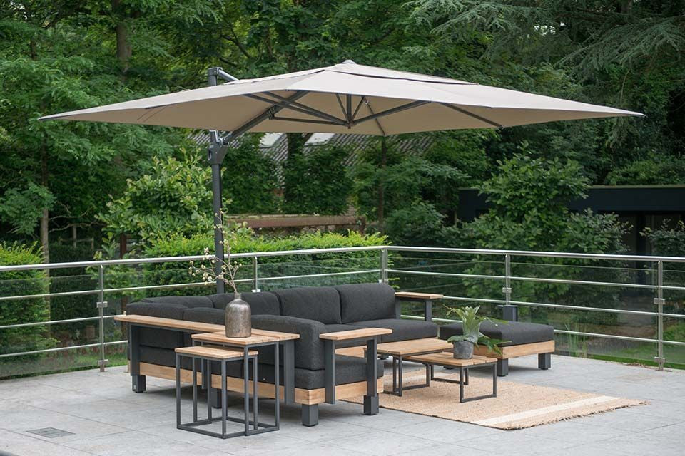 Sonnenschirm Exklusiv 300 x 400 cm | Taupe