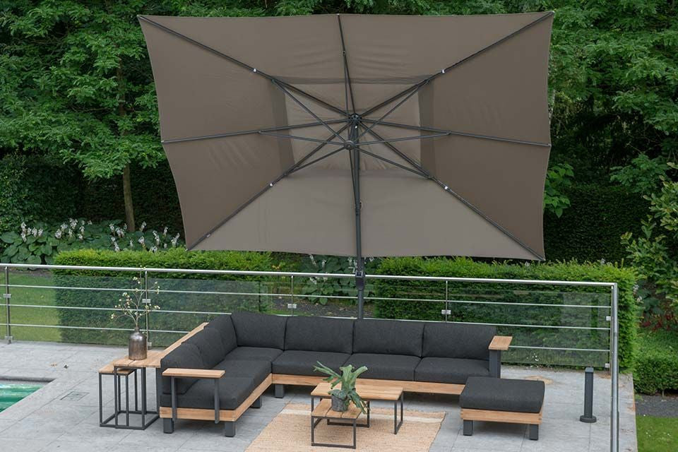 Sonnenschirm Exklusiv 300 x 400 cm | Taupe