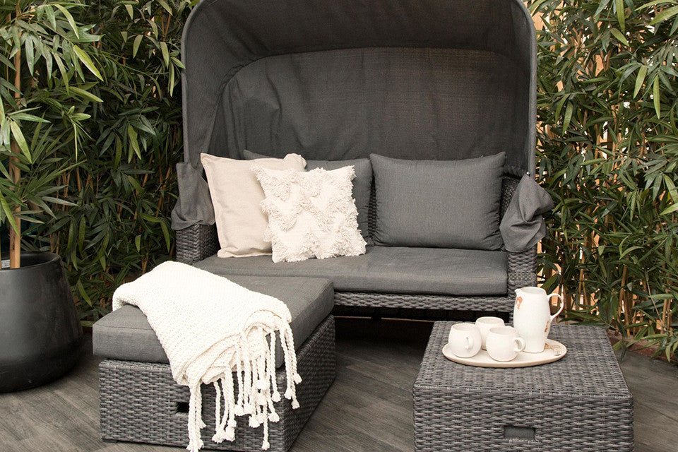 Loungebett Seano | Anthrazit