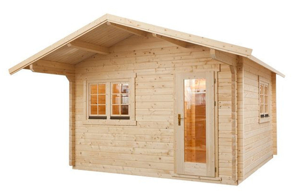 HOT HOUSE Gartensauna / Maße: (B x T x H) 387 x 387 x  282 cm
