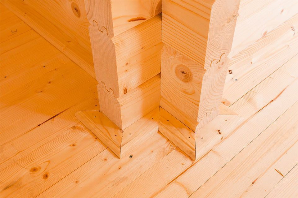 HOT HOUSE Gartensauna / Maße: (B x T x H) 387 x 387 x  282 cm
